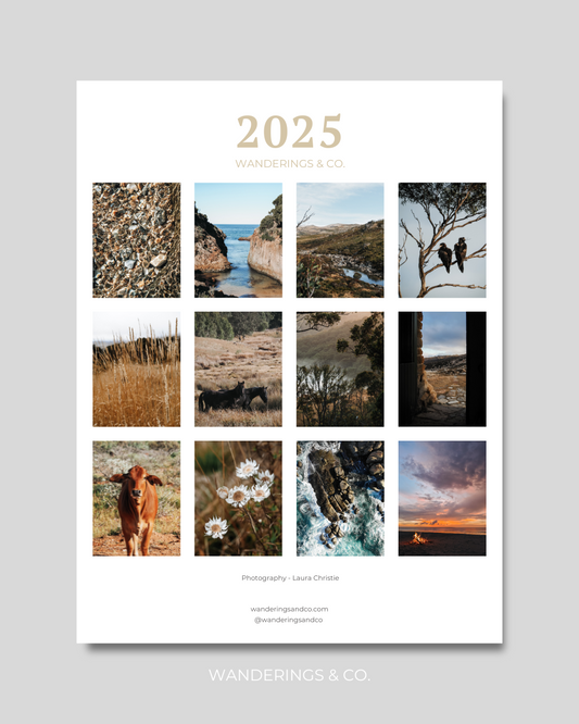 2025 Photography A3 Wall Calendar Back View