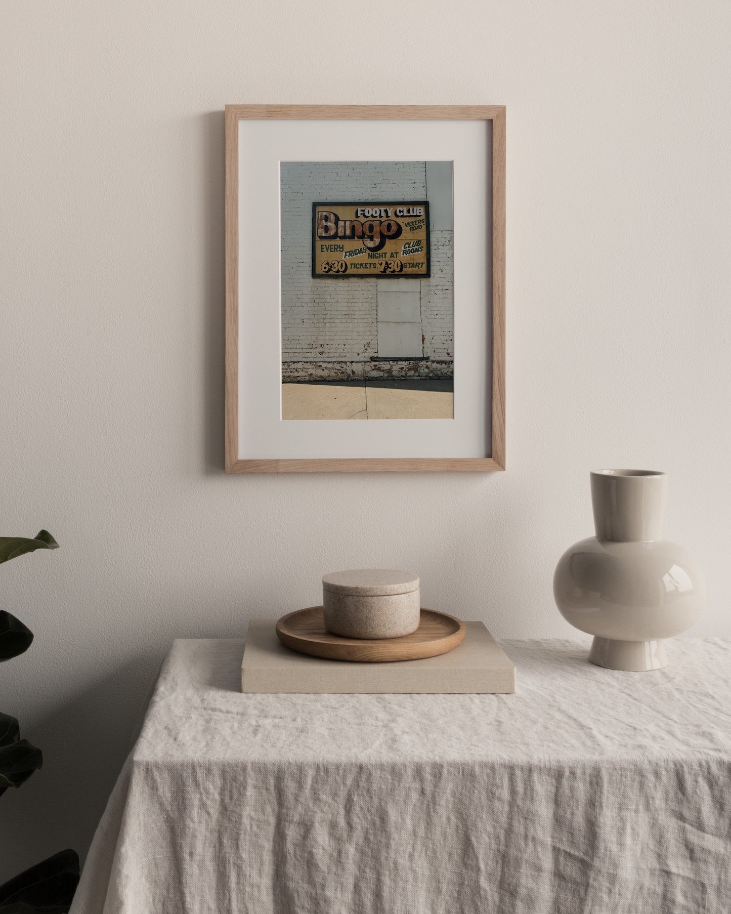 Vintage Bingo Photography Print Lifestyle